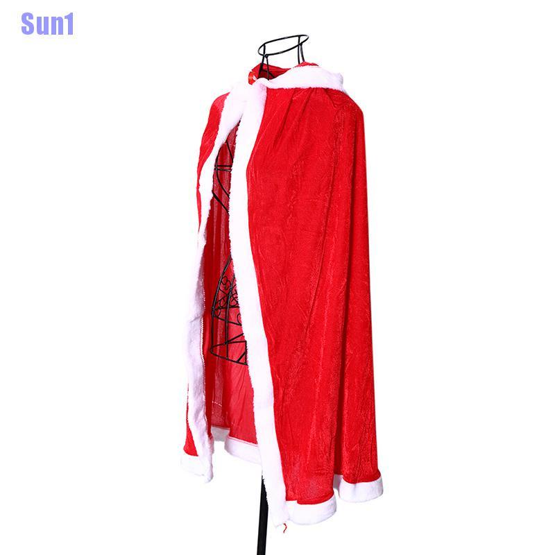 ∈Áo choàng có mũ trùm đầu màu đỏ hóa trang ông già noel đáng yêu dành cho nữ | BigBuy360 - bigbuy360.vn