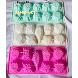 Khuôn bánh bò nhựa khay thạch hoa , vỉ đá, bánh in  - Mold pudding tray VT-KD11