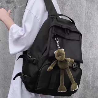 (Sẵn) Balo Unisex nam nữ - nhiều ngăn chi tiết tiện dụng(2 khoá )