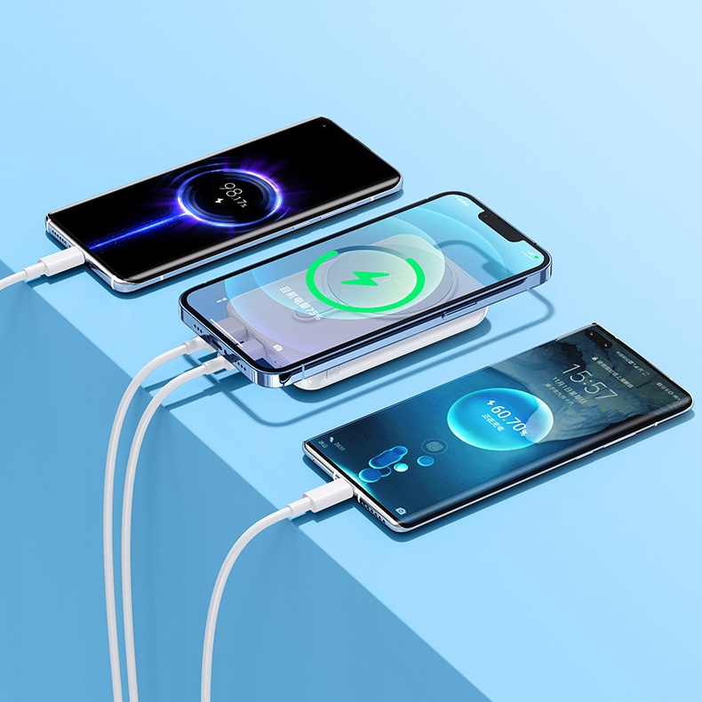 Pin dự phòng sạc nhanh Remax RPP-85 10000mAh sạc không dây wireless 15W - hỗ trợ QC 22.5w và PD 20W (TRẮNG) Nhất Tín