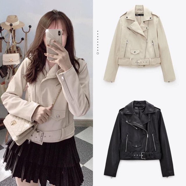 Áo da Z.RA khoá chéo (029) | BigBuy360 - bigbuy360.vn