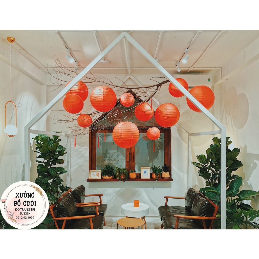 🏮 Đèn Lồng Vải Lụa Size 20cm Trang Trí Trung Thu 🏮