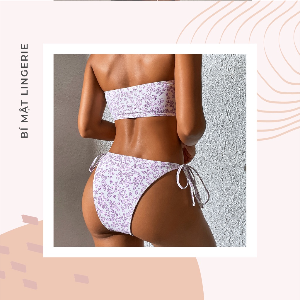 Bikini 2 mảnh sexy tôn vòng 1 buộc dây hoa nhí xinh xuất sắc hàng có sẵn hot trend 2023