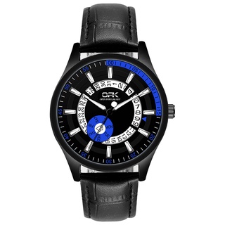 Đồng hồ OPK OLEVS 8125 bằng da có dạ quang lịch thiết kế sáng tạo chống thấm nước mài mòn hợp thời trang dành ch thumbnail