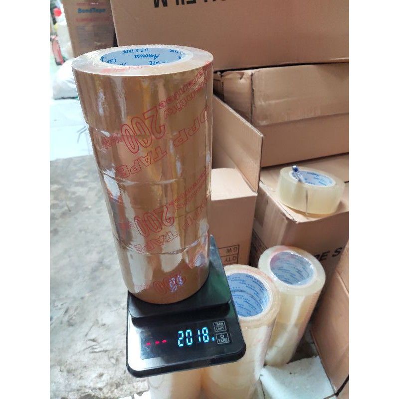 Băng keo đục và loại trong dáng thùng hàng 2Y