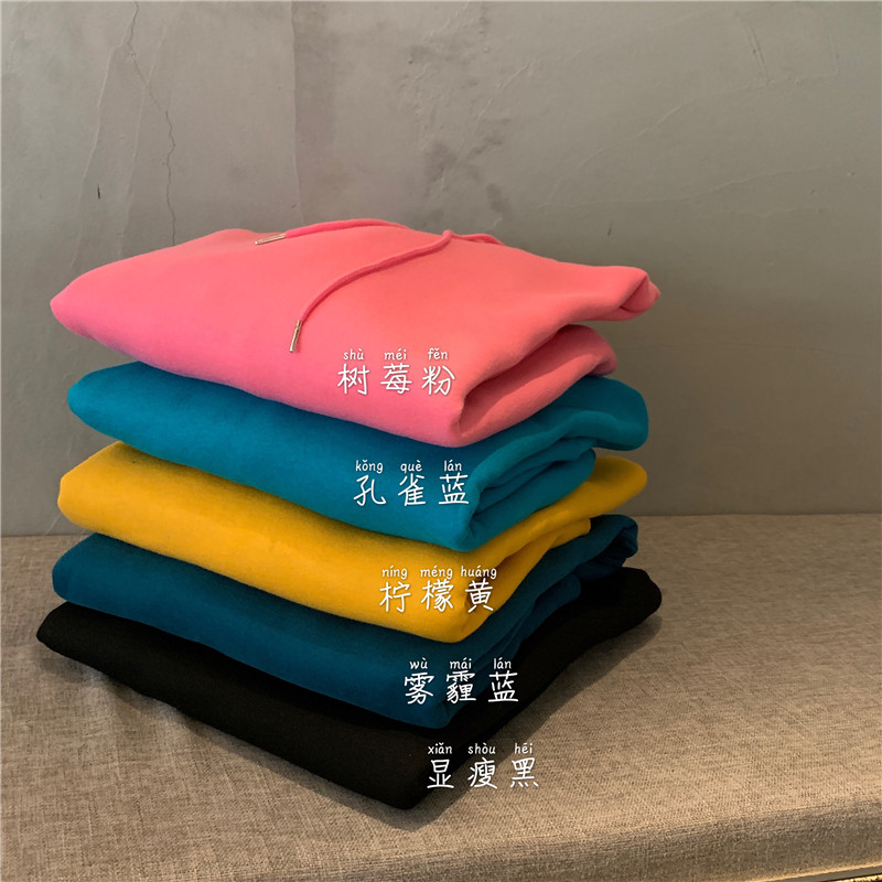 Áo Hoodie Nữ Tay Dài Dáng Rộng Màu Trơn Phong Cách Hàn Quốc | BigBuy360 - bigbuy360.vn