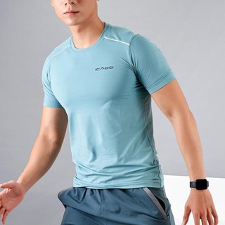 Áo Ngắn Tay Tập Gym Yoga Nam Icado MM31 - Xanh Ngọc