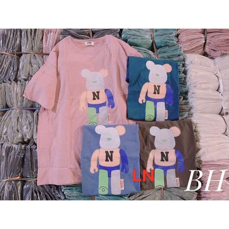 Áo phông 5D thỏ chữ N LN11