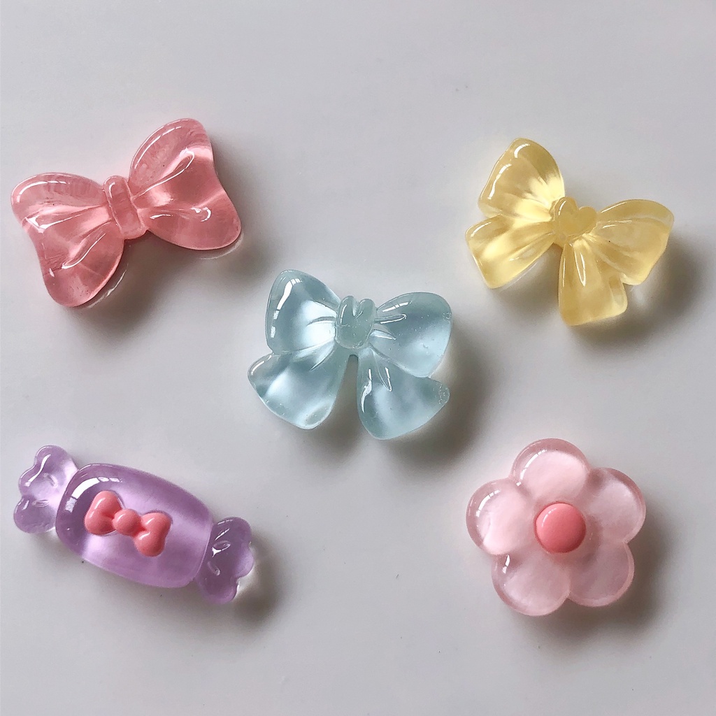 Set 10 Dây Cột Tóc Đính Đá Pha Lê Xinh Xắn Cho Nữ