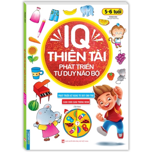 Sách - IQ thiên tài phát triển tư duy não bộ 5- 6 tuổi (tái bản)
