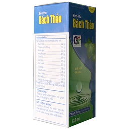 Siro ho Bách Thảo - Hỗ trợ giảm ho, đau họng, ngứa rát cổ họng (chai 125ml)