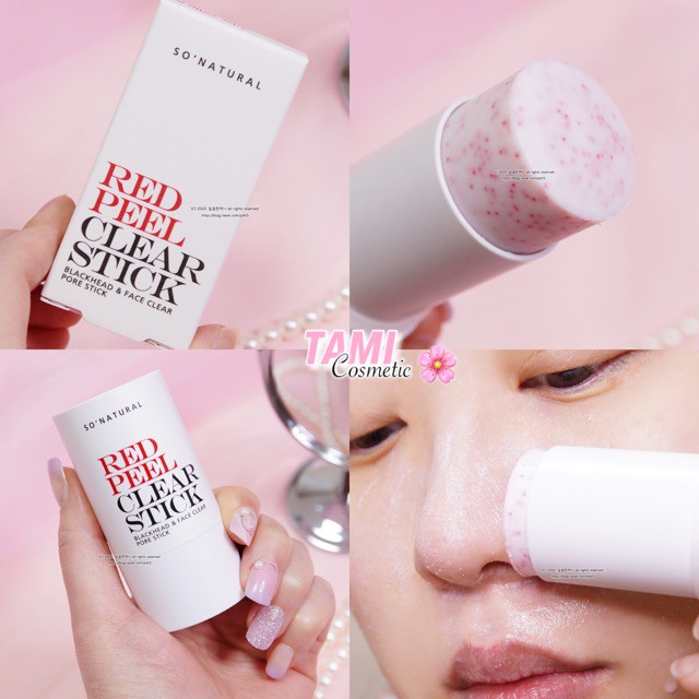 Thanh Lăn Giảm Mụn Red Peel So’Natural Clear Stick Pore Blackhead &amp; Face