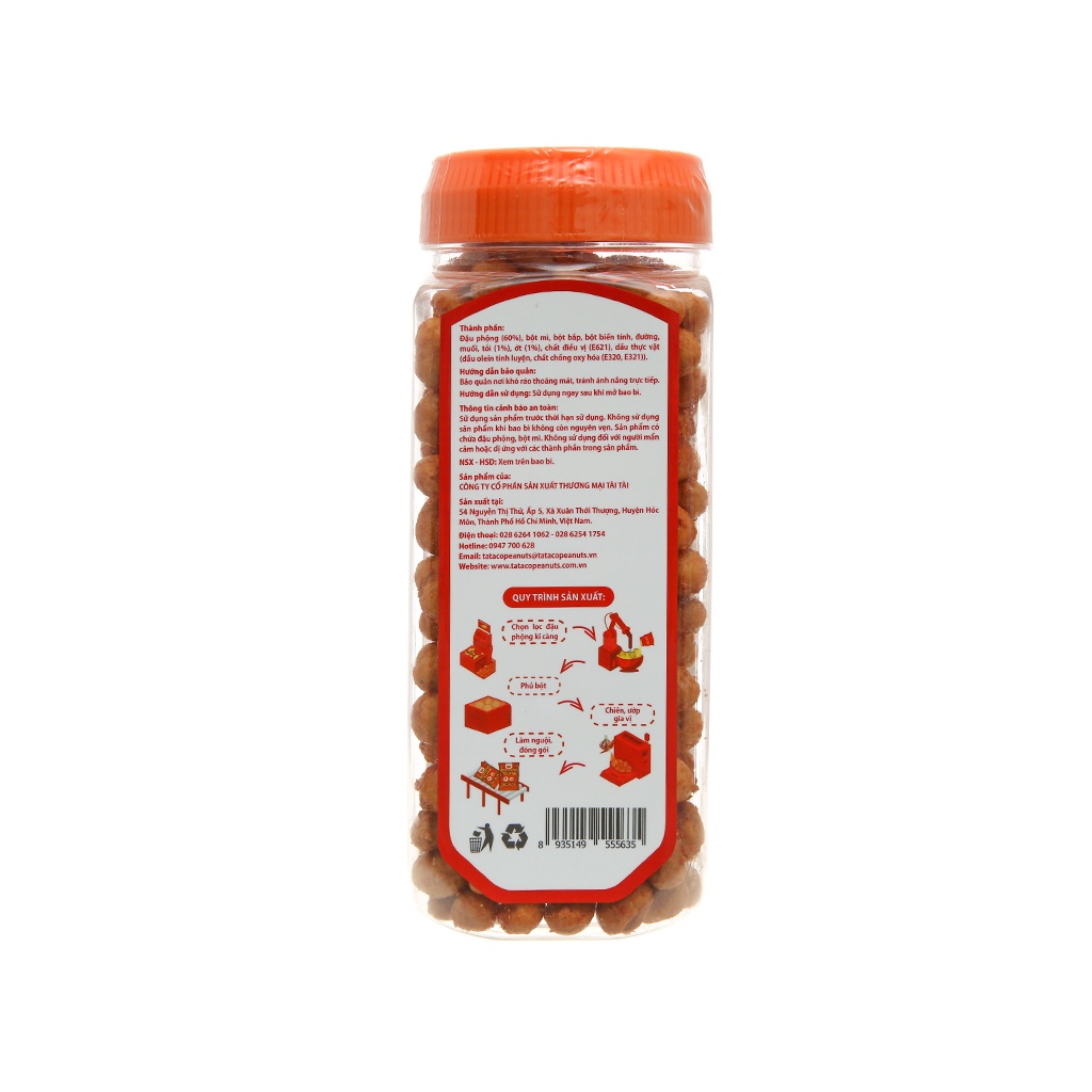 Đậu phộng tỏi ớt Tài tài hũ 250g