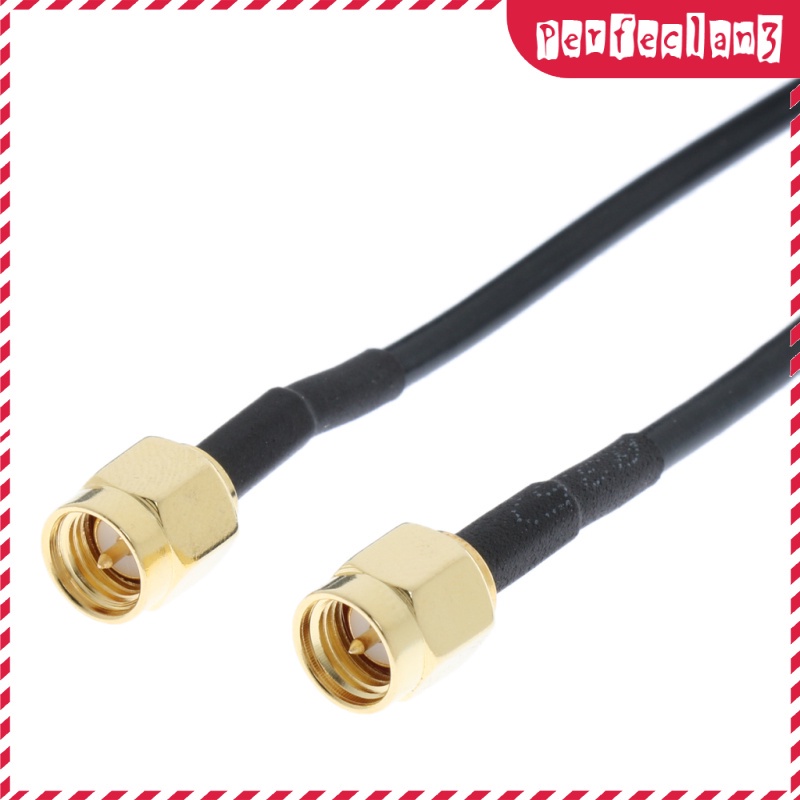 [Thássia Sport Store] 1M Antenna Connector Extension Cable RP-SMA Male to RP-SMA Male for Router | BigBuy360 - bigbuy360.vn