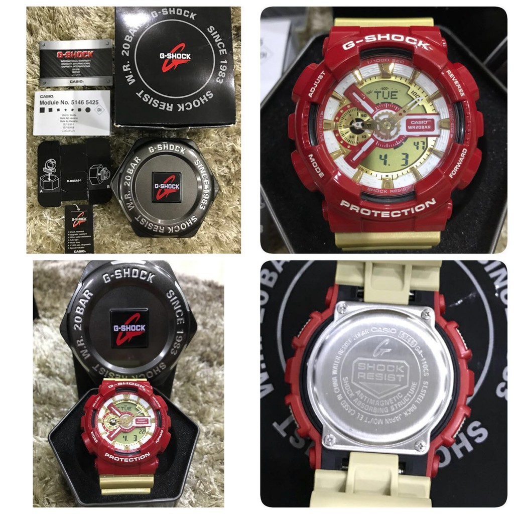 Đồng hồ thể thao nam nữ G-shock GA-110CS-4A Full phụ kiện