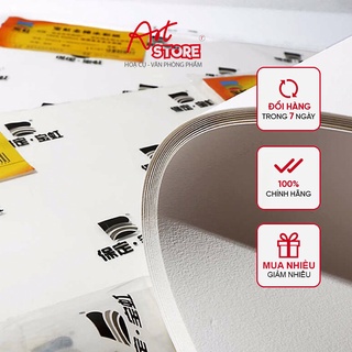Giấy vẽ màu nước baohong 100% cotton khổ a5/a4/a3