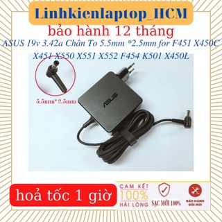 Sạc laptop asus x450l f451 f454 x450c x451 x454l x454la x550 x551 x552 x450l k501- sạc asus 19v 3.42a chân to 5.5*2.5 mm