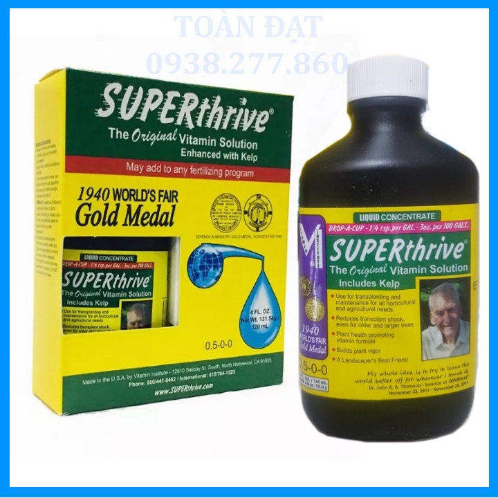 Phân Bón Lá Superthrive 120ml kích thích sinh trưởng, thuốc Super Thrive