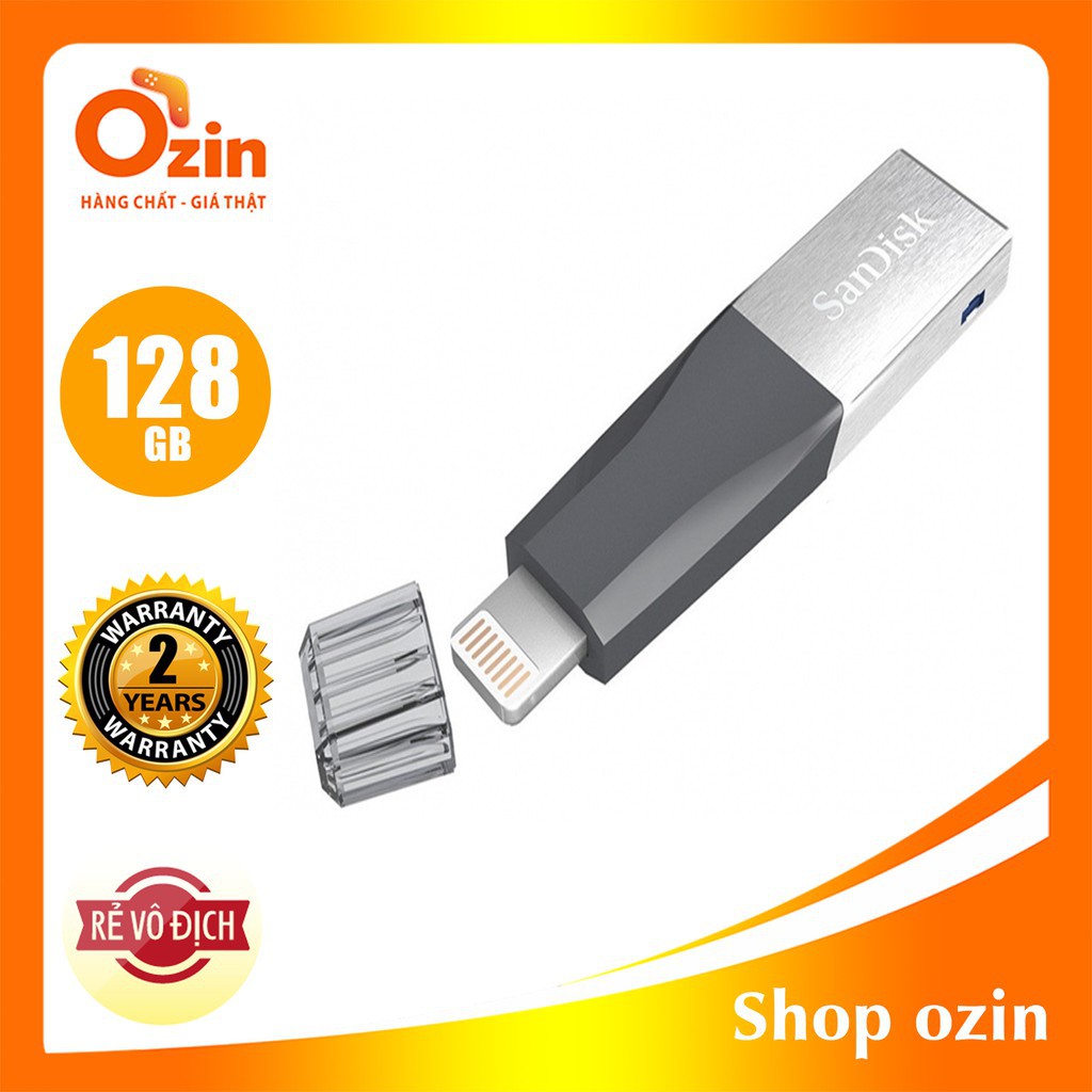 [RẺ VÔ ĐỊCH] USB lighting 3.0 SanDisk iXpand Mini Flash 128GB 64GB cho iphone, ipad 95