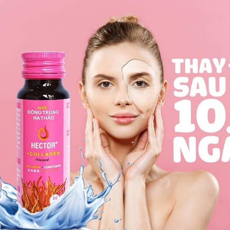 (CHÍNH HÃNG )HECTOR COLLAGEN đông trùng hạ thảo (Hộp 10 chai ) | BigBuy360 - bigbuy360.vn