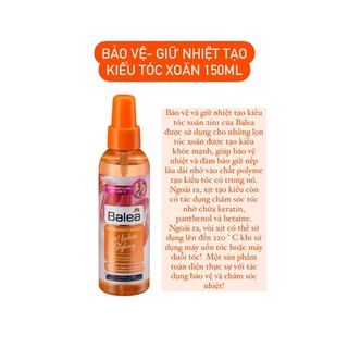 XỊT DƯỠNG TÓC/ NƯỚC HOA CHO TÓC BALEA NỘI ĐỊA ĐỨC