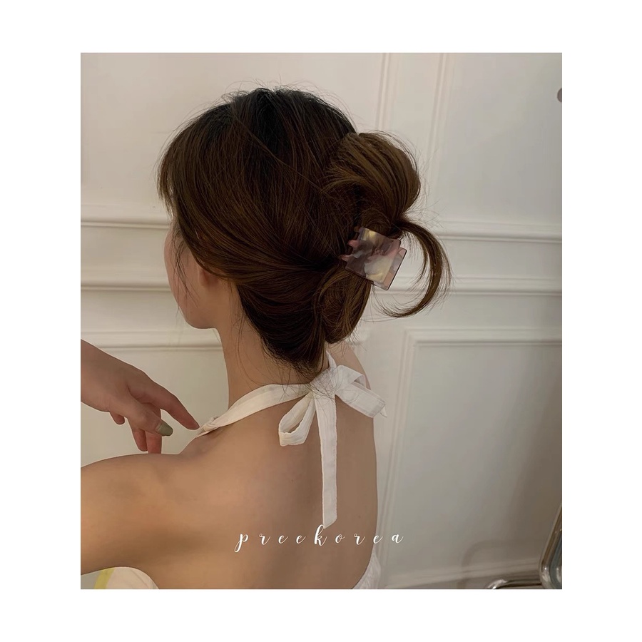 Kẹp tóc càng cua vân đá cao cấp phong cách Hàn Quốc cho nữ