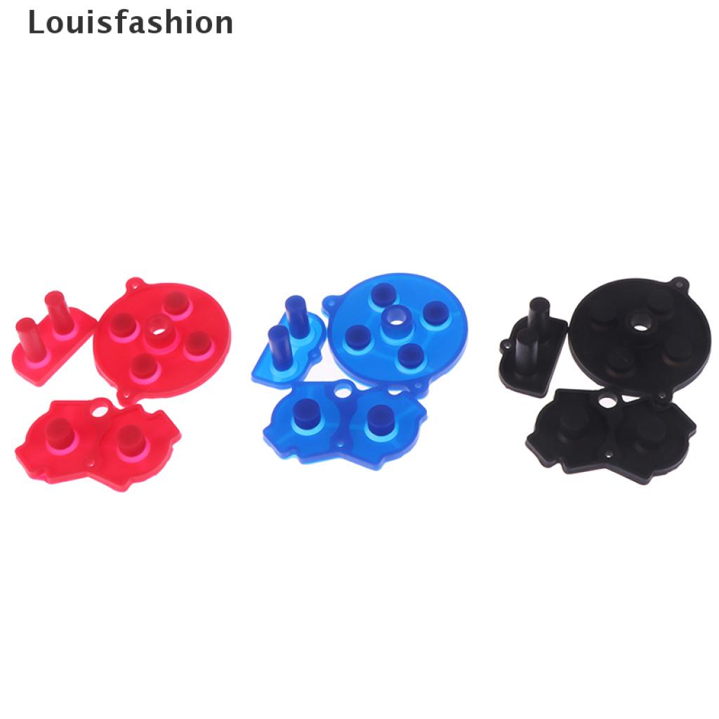 [Louisfashion] 3pcs/set New silicone conductive rubber button pad for gba New Stock