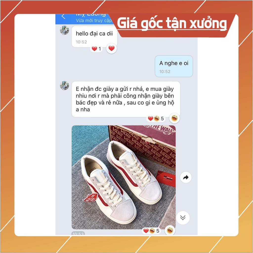 [FreeShip –Xả Sốc Hàng Xịn] Giày thể thao nam nữ Sneaker Van Full phụ kiện, Giầy Vans vạch đỏ  đủ bill box ✔Cam kết G