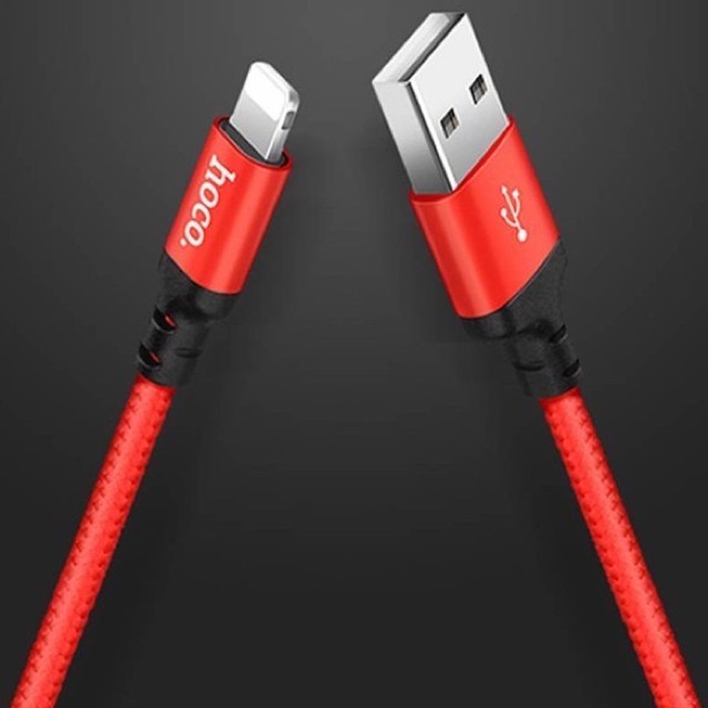 ✔Freeship ✔Cáp Sạc nhanh dây dù HoCo X14 Cổng ra USB  Lightning ( 1met/2 mét ) Cáp iPhone 6/7/8/8Plus/X/XsMax IPOD,IPad.