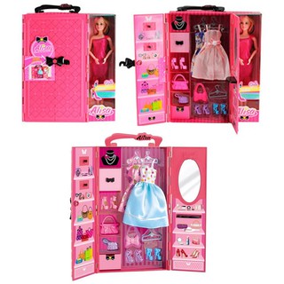 Combo búp bê khớp - tủ quần áo búp bê
