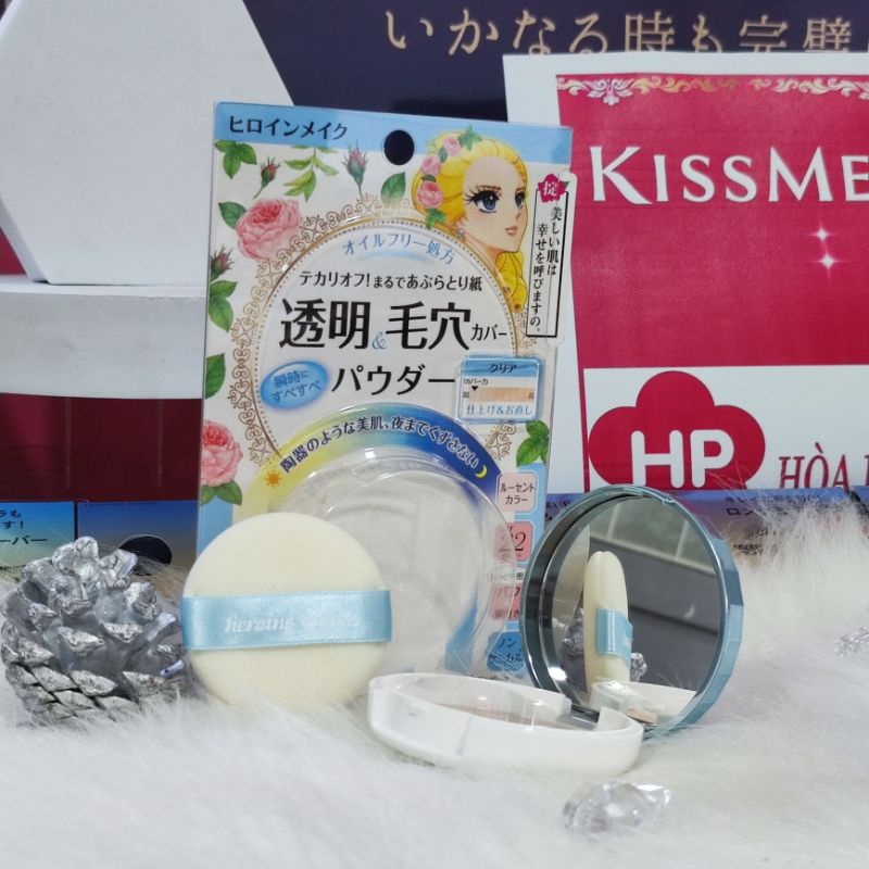 Phấn Phủ Che Khuyết Điểm Kissme Heroine Make Dành Cho Da Bóng Dầu (Hộp 5g)