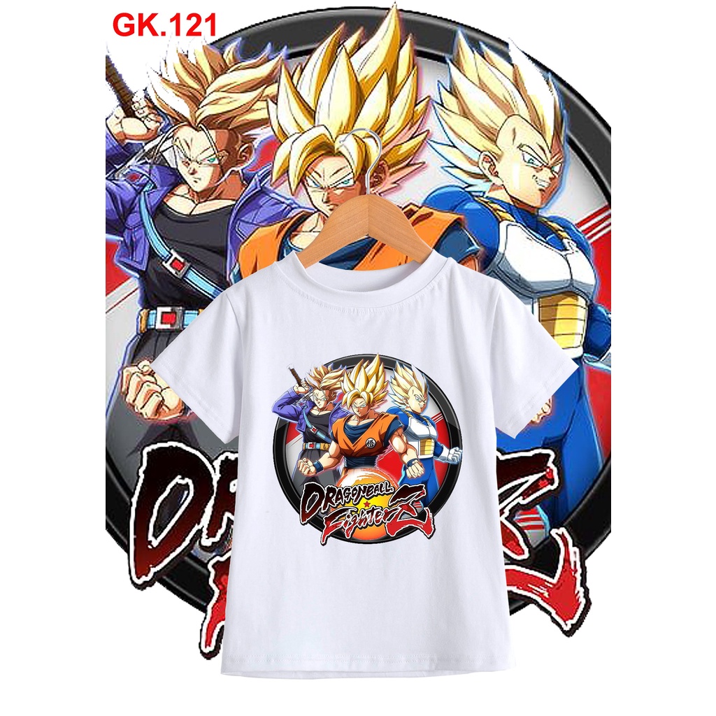 Áo thun songoku dragonball bé trai nhân vật anime dễ thương cotton co giãn dễ chịu mát mẻ
