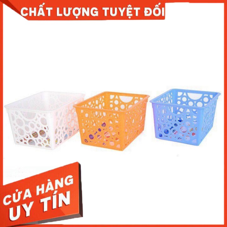 KHAY NHỰA CHỮ NHẬT, RỔ NHỰA A4 B5 NHỰA VIỆT NHẬT MÀU TRẮNG ĐA NANG