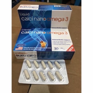 Calci Nano Omega 3 Hỗ trợ sức khoẻ xương khớp, phát triển chiều cao, ngừa loãng xương