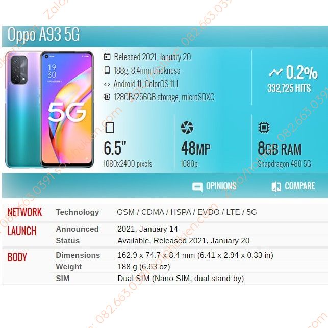 Ốp lưng Oppo A93 5G dẻo trong suốt, bảo vệ từng lỗ cam, bền dẻo