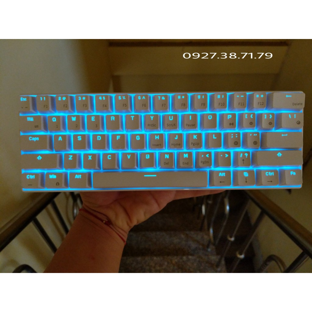 Bộ Kit Bàn Phím Cơ RK61 Version 4.0 Type C - Bluetooth 5.1 - Wireless 2.4G - Phần mềm chỉnh led RGB và Custom bàn phím