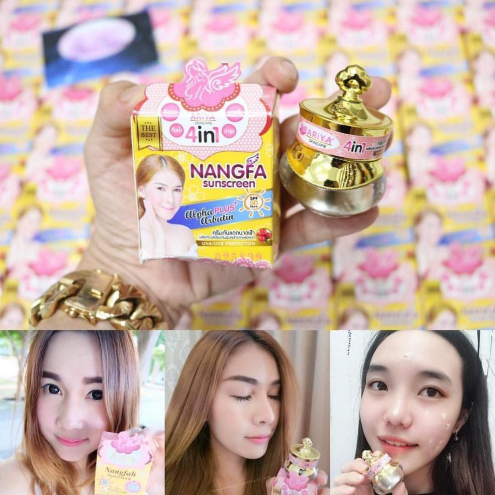 Kem chống nắng Nangfa Thái Lan 50ml, kem chống nắng makeup cho da mặt - KCN