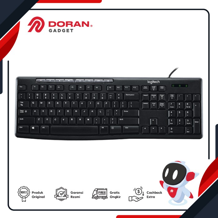 Bàn phím có dây Logitech K200 nguyên bản 3th