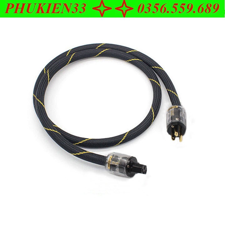 Dây Nguồn Âm Thanh Audio Bọc Lưới Chống Nhiễu Monster Powerline 400 Dài 1.5m - Hàng Chính Hãng
