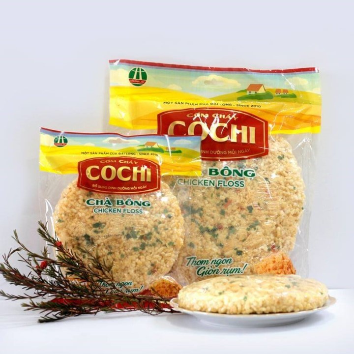 (Ăn vặt NGON) Cơm cháy COCHI 65g (Tùy chọn vị Chà bông, Mè đen hoặc Rong biển) Đặc sản cơm cháy Ninh Bình - NPP HS Shop