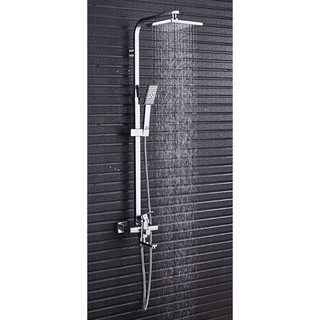 Sen cây tắm vuông inox 304, sen cây tắm đứng inox bóng