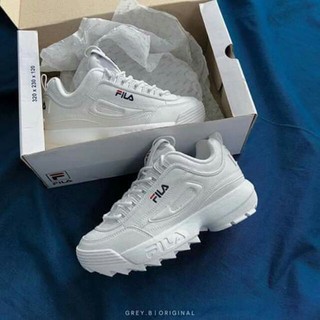[FREE SHIP + HỘP] Giày Thể Thao Fila Đế Cưa Nam Nữ STYLE WHITE 36-39