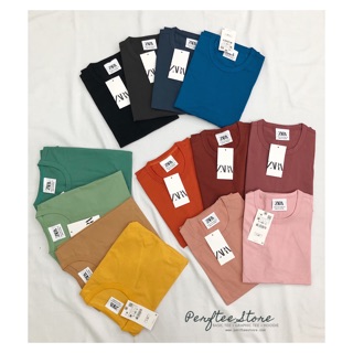 Áo thun trơn Zara Basic Compact form nam nữ cotton 4 chiều co dãn |𝑷𝑬𝑹𝑭𝑻𝑬𝑬|[ʜı̀ɴʜ•ᴄʟɪᴘ ᴛʜᴀ̣̂ᴛ]