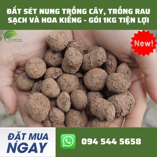 Đất sét nung trồng cây, trồng rau sạch và hoa kiểng - gói 1kg tiện lợi