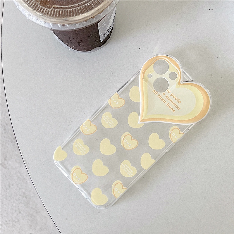 Ốp Điện Thoại Họa Tiết Trái Tim Lớn Cho iphone 13Promax 12 xs/6/7/8/Pro/Max