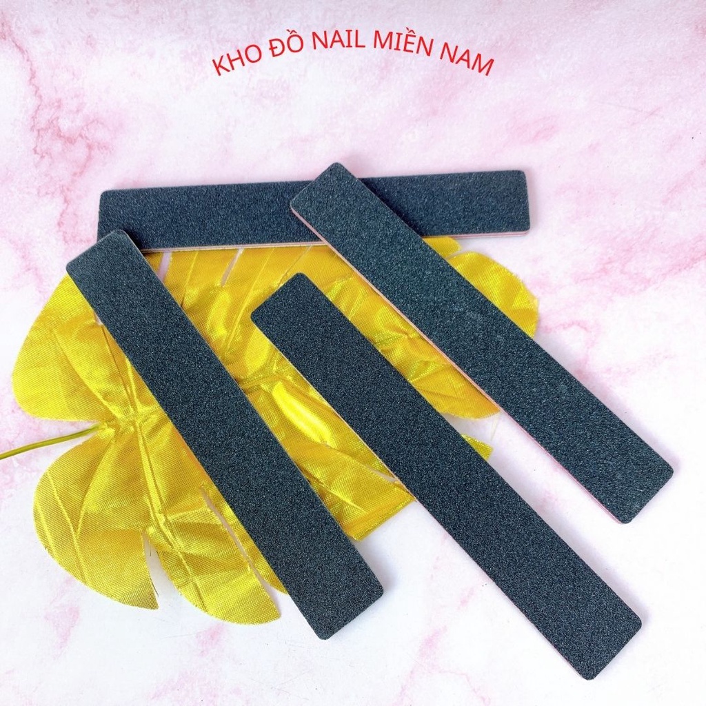 Dũa Móng Tay Nhám Đen To Dày Dũa Móng Gel Móng Tự Nhiên