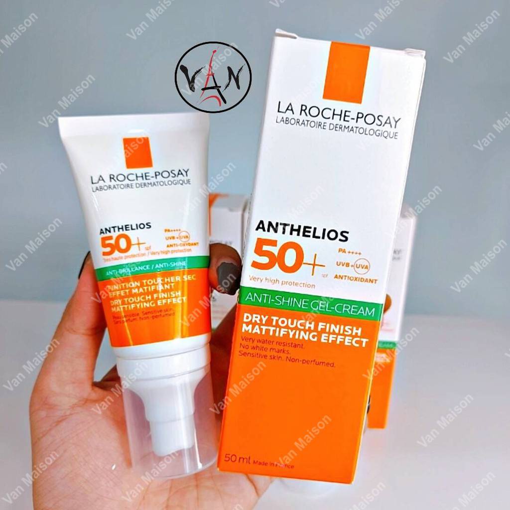 Kem chống nắng la roche posay kiểm soát dầu  anthelios anti-shine gel-cream spf50+ 50ml