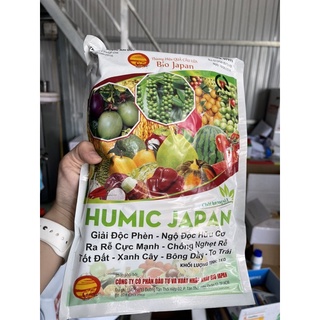 Humic Japan 1kg. Ra rể, hạ phèn, cải tạo đất