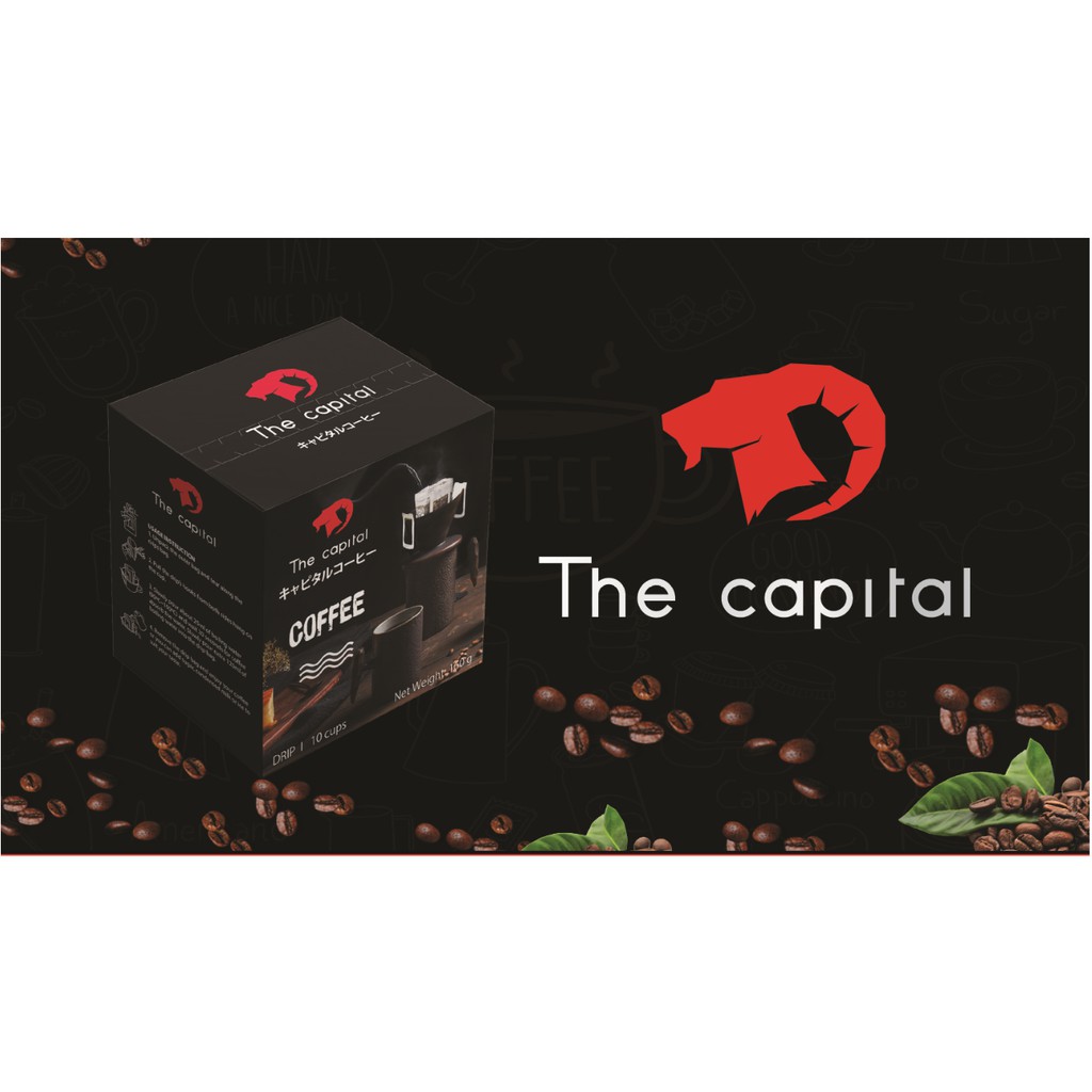 Cà phê phin giấy | THE CAPITAL |  Hộp 10 gói (16g x 10 gói) | Drip Coffee | Cafe