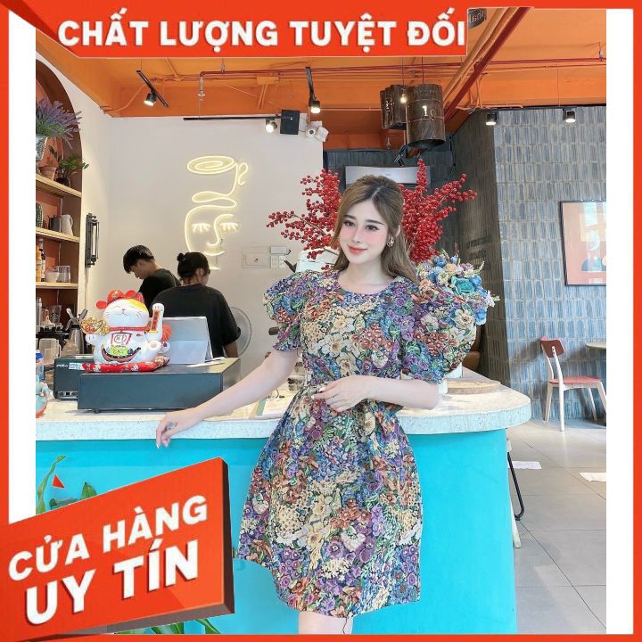 Đầm hoa [CoCo Shop] Đầm Hoa Phiên Bản Giới Hạn - Hàng Thiết Kế | BigBuy360 - bigbuy360.vn